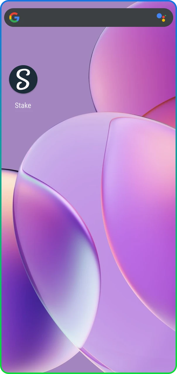 Acceso al menú de juegos y apuestas desde la aplicación oficial de Stake Argentina.